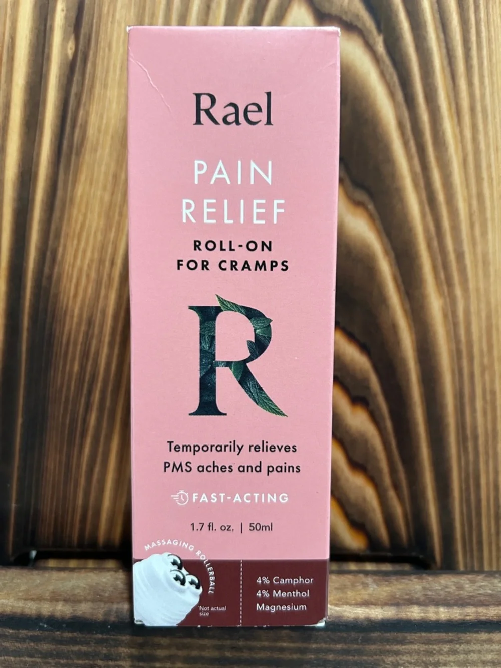 Pain Relief Roll-On for Cramps — Pink